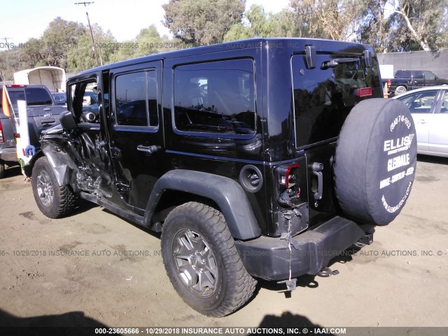 1C4HJWFG4HL688019 - 2017 JEEP WRANGLER UNLIMITE RUBICON BLACK photo 3