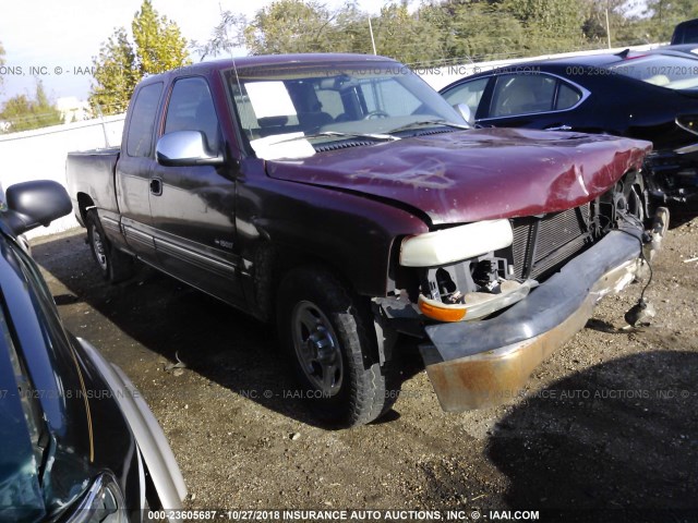 2GCEC19V4X1209404 - 1999 CHEVROLET SILVERADO C1500 BURGUNDY photo 1