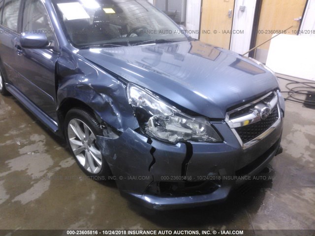 4S3BMBC62E3027148 - 2014 SUBARU LEGACY 2.5I PREMIUM BLUE photo 6