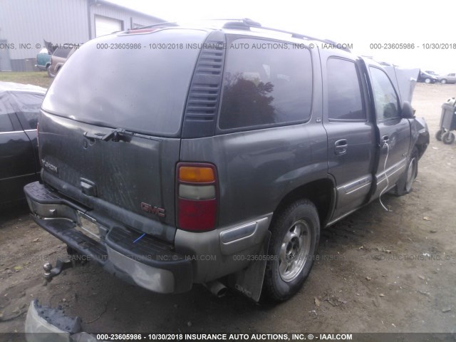 1GKEK13T0YJ151541 - 2000 GMC YUKON BROWN photo 4