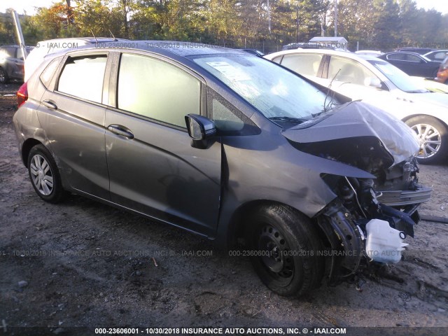 3HGGK5H52FM754059 - 2015 HONDA FIT LX GRAY photo 1