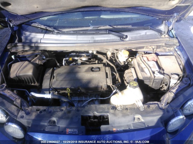 1G1JA5SH9D4253116 - 2013 CHEVROLET SONIC LS BLUE photo 10