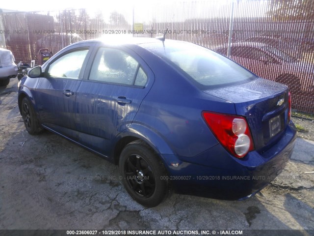 1G1JA5SH9D4253116 - 2013 CHEVROLET SONIC LS BLUE photo 3