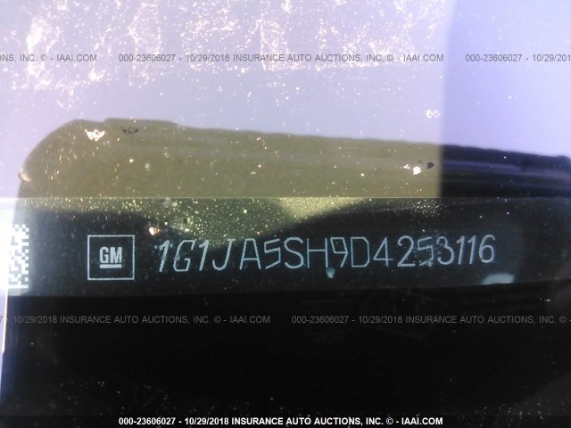 1G1JA5SH9D4253116 - 2013 CHEVROLET SONIC LS BLUE photo 9