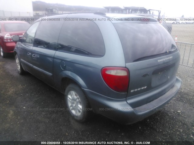 1D4GP24R06B624153 - 2006 DODGE GRAND CARAVAN SE BLUE photo 3