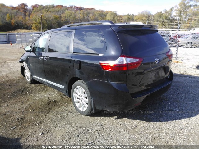 5TDDK3DC0GS129106 - 2016 TOYOTA SIENNA XLE/LIMITED BLACK photo 3