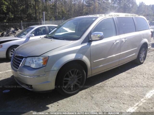 2A8HR64X58R745873 - 2008 CHRYSLER TOWN & COUNTRY LIMITED GOLD photo 2