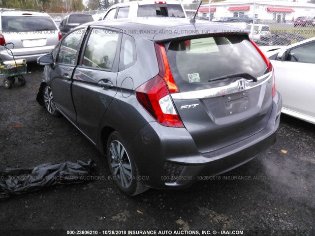 JHMGK5H86HS002995 - 2017 HONDA FIT EX/EXL GRAY photo 3