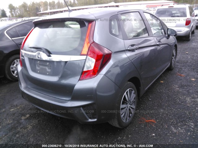 JHMGK5H86HS002995 - 2017 HONDA FIT EX/EXL GRAY photo 4