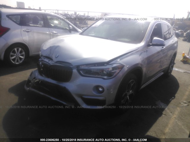 WBXHU7C31H5H32762 - 2017 BMW X1 SDRIVE28I SILVER photo 2