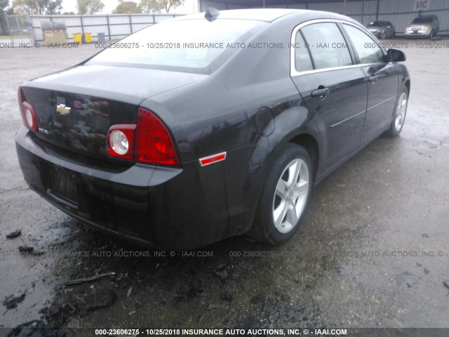 1G1ZB5E09CF264187 - 2012 CHEVROLET MALIBU LS 黑色 照片 4