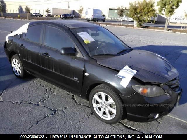 JM1BK323651325524 - 2005 MAZDA 3 S BLACK photo 1