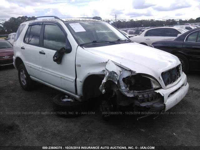 4JGAB54E2YA149450 - 2000 MERCEDES-BENZ ML 320 WHITE photo 1