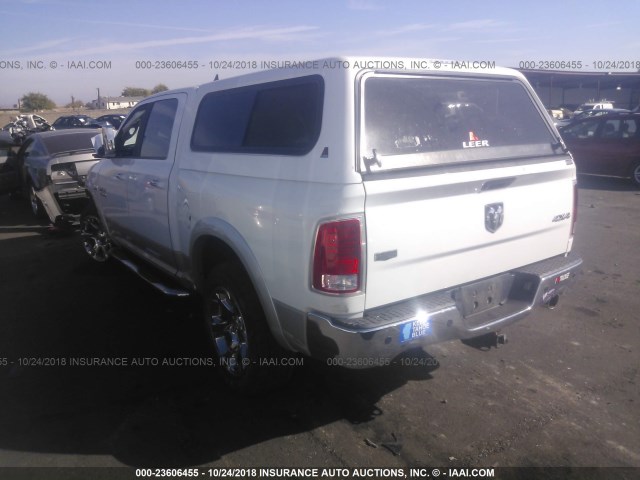 1C6RR7NT6DS683557 - 2013 RAM 1500 LARAMIE WHITE photo 3