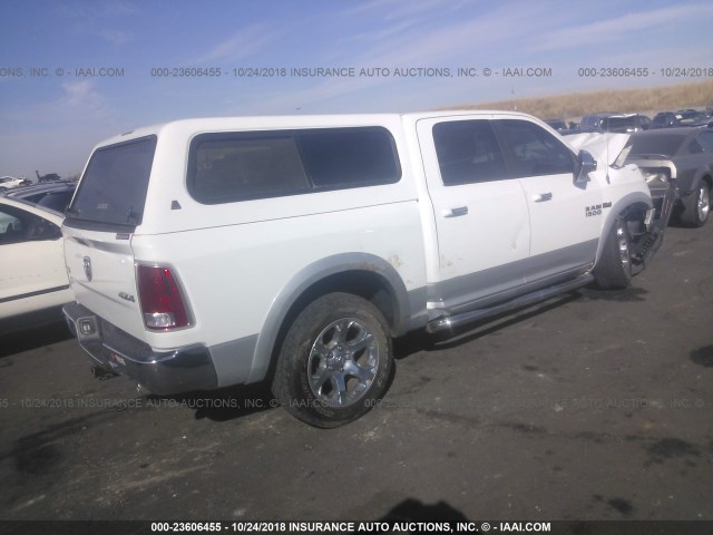 1C6RR7NT6DS683557 - 2013 RAM 1500 LARAMIE WHITE photo 4