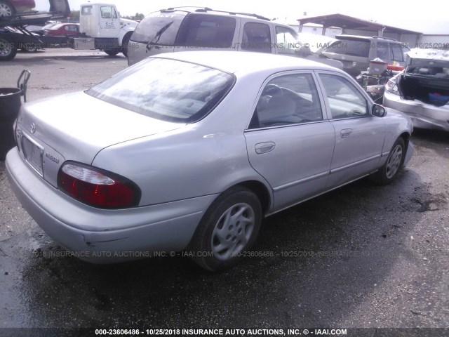 1YVGF22C5Y5114178 - 2000 MAZDA 626 ES/LX SILVER photo 4