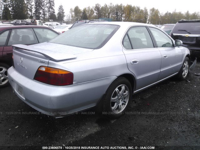 19UUA5667YA059383 - 2000 ACURA 3.2TL ვერცხლისფერი ფოტო 4