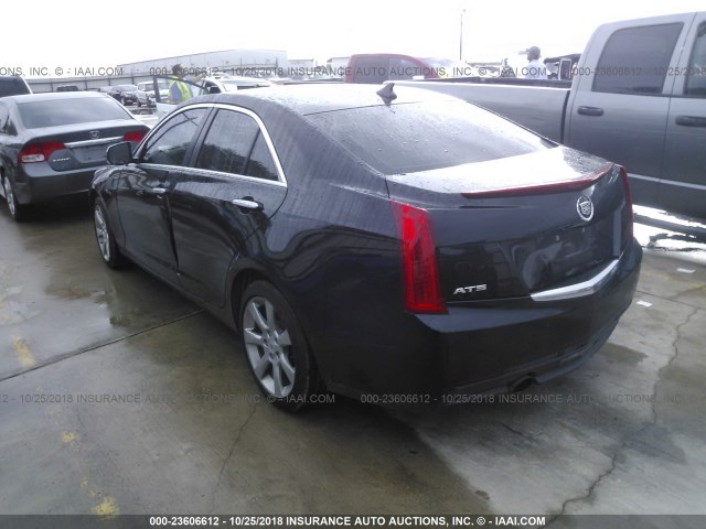 1G6AB5RAXE0119210 - 2014 CADILLAC ATS LUXURY BLACK photo 3