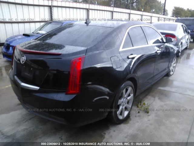 1G6AB5RAXE0119210 - 2014 CADILLAC ATS LUXURY BLACK photo 4