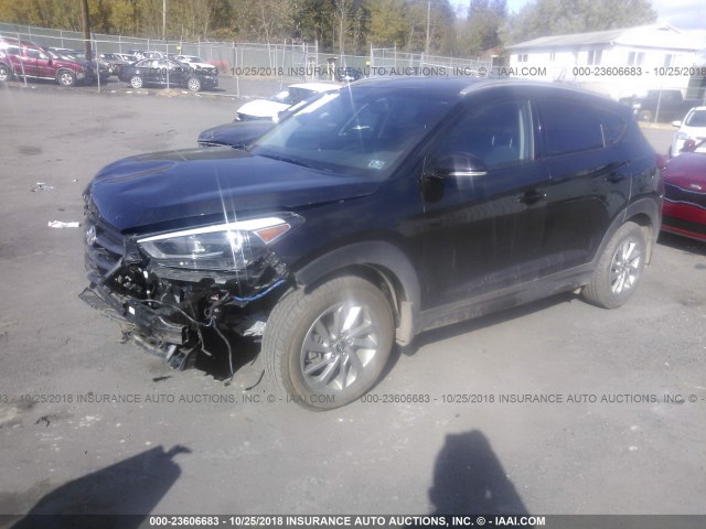 KM8J3CA21GU174039 - 2016 HYUNDAI TUCSON LIMITED/SPORT AND ECO/SE BLACK photo 2