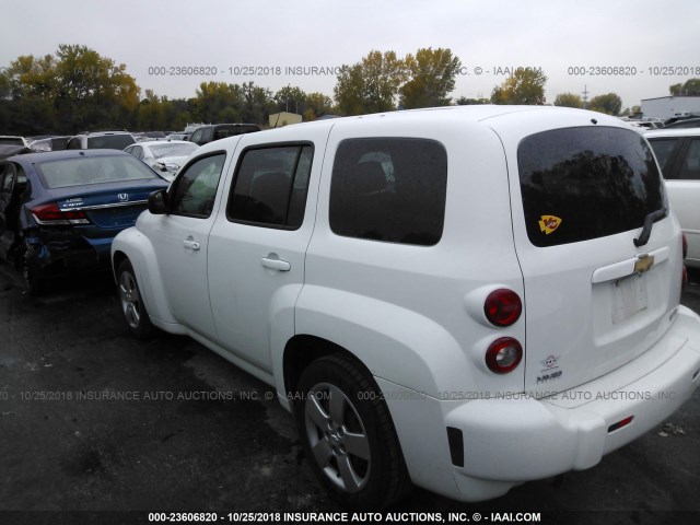 3GNBAAFW7BS646629 - 2011 CHEVROLET HHR LS WHITE photo 3