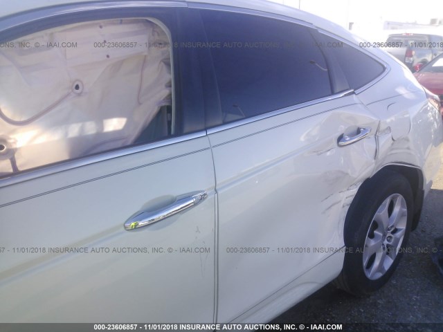 5J6TF1H56CL000678 - 2012 HONDA CROSSTOUR EXL თეთრი ფოტო 6