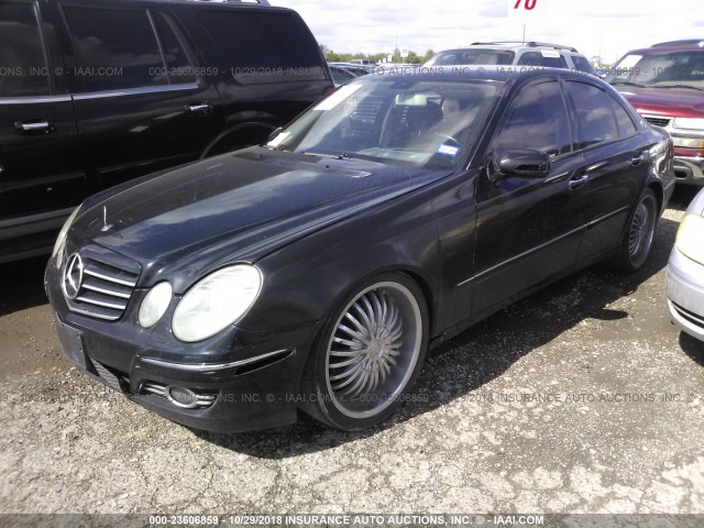 WDBUF56X17B003374 - 2007 MERCEDES-BENZ E 350 BLACK photo 2