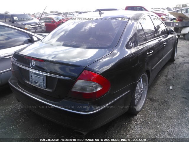 WDBUF56X17B003374 - 2007 MERCEDES-BENZ E 350 BLACK photo 4