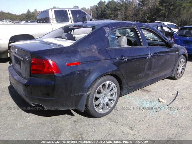 19UUA66204A033950 - 2004 ACURA TL BLUE photo 4