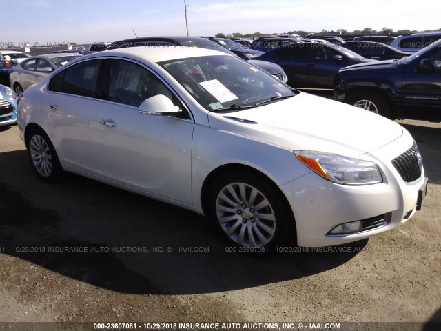 2G4GS5EV7C9145780 - 2012 BUICK REGAL PREMIUM WHITE photo 1