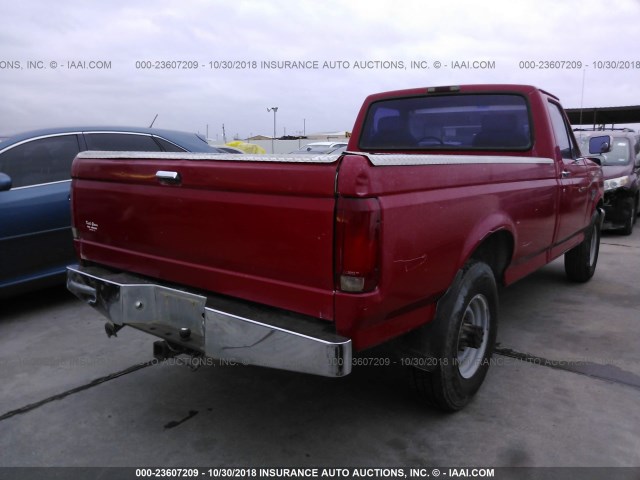 2FTHF25F8SCA53776 - 1995 FORD F250 RED photo 4