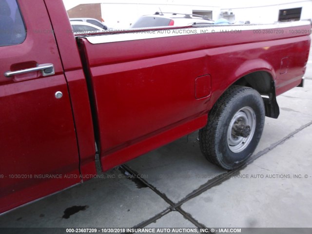 2FTHF25F8SCA53776 - 1995 FORD F250 RED photo 6