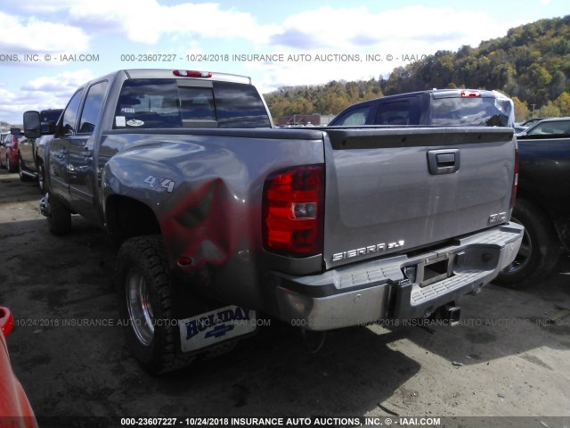 1GC4K1C8XEF138684 - 2014 CHEVROLET SILVERADO K3500 LTZ GRAY photo 3