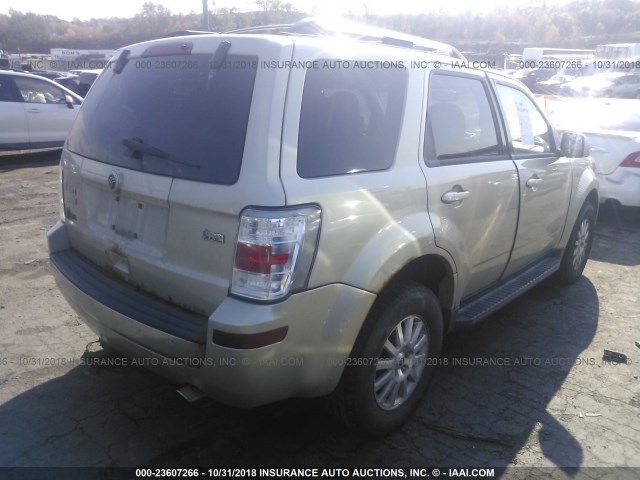 4M2CN9HG1AKJ03352 - 2010 MERCURY MARINER PREMIER Champagne photo 4