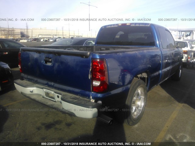 2GCEC19V231179507 - 2003 CHEVROLET SILVERADO C1500 BLUE photo 4