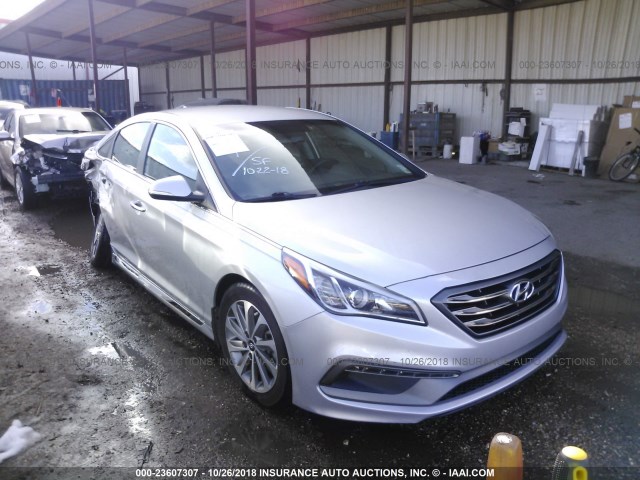 5NPE34AF3FH151286 - 2015 HYUNDAI SONATA SPORT/LIMITED SILVER photo 1