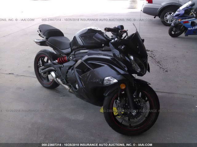 JKAEXEE18CDA01987 - 2012 KAWASAKI EX650 EC BLACK photo 1