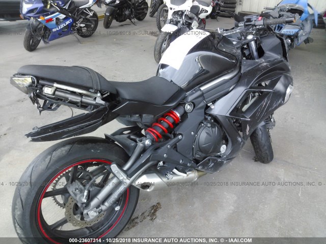 JKAEXEE18CDA01987 - 2012 KAWASAKI EX650 EC BLACK photo 4