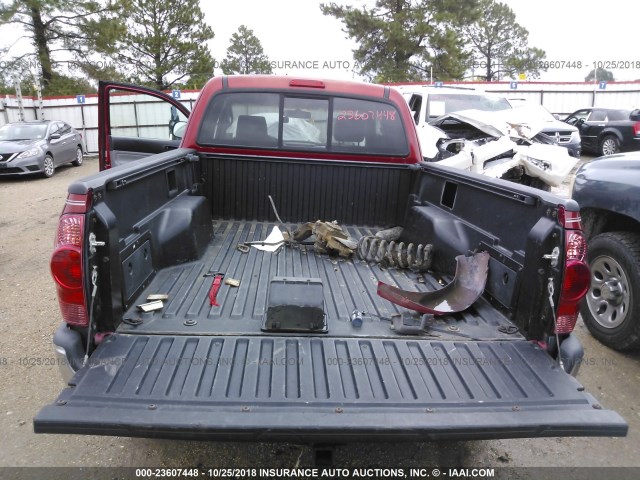 5TEUU42N26Z152408 - 2006 TOYOTA TACOMA ACCESS CAB წითელი ფოტო 8