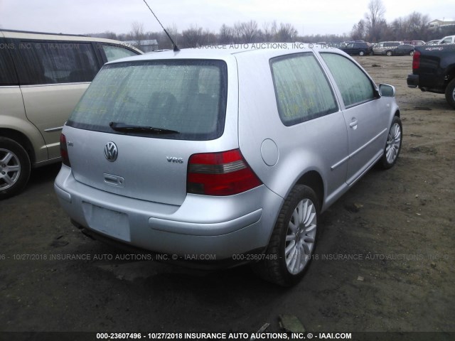 9BWDH61J744001770 - 2004 VOLKSWAGEN GTI VR6 SILVER photo 4