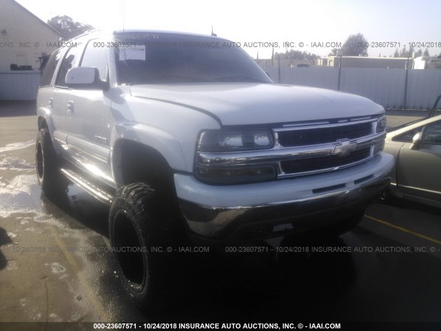 1GNEK13T32J298298 - 2002 CHEVROLET TAHOE K1500 WHITE photo 1