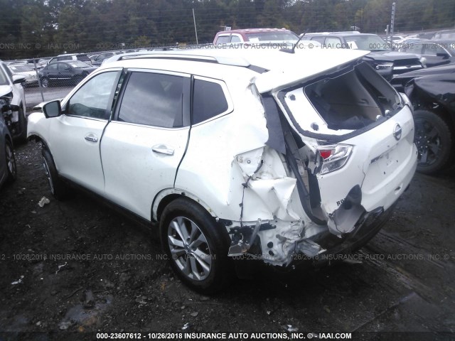 5N1AT2MT8GC745885 - 2016 NISSAN ROGUE S/SL/SV WHITE photo 3