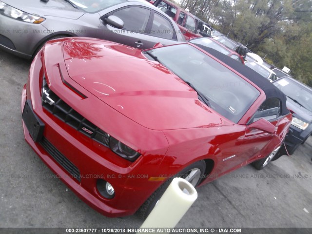 2G1FK3DJ6B9188937 - 2011 CHEVROLET CAMARO 2SS RED photo 2