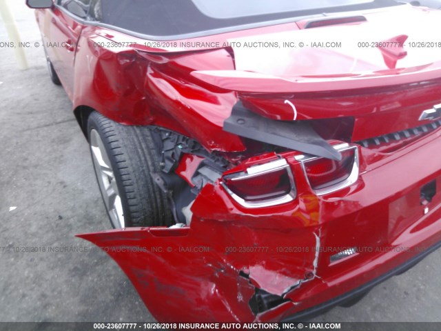 2G1FK3DJ6B9188937 - 2011 CHEVROLET CAMARO 2SS RED photo 6