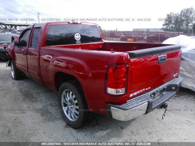 2GTEC19C981211651 - 2008 GMC SIERRA C1500 RED photo 3