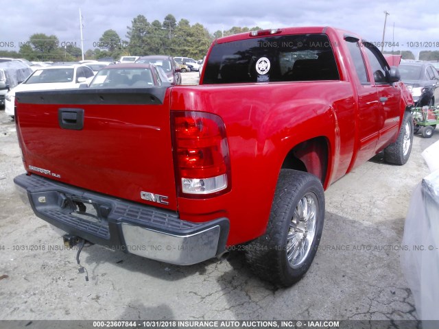 2GTEC19C981211651 - 2008 GMC SIERRA C1500 RED photo 4