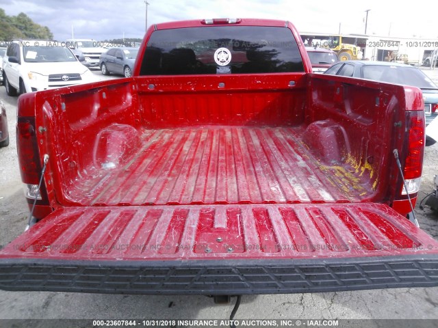 2GTEC19C981211651 - 2008 GMC SIERRA C1500 RED photo 8