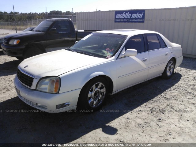 1G6KF57961U232110 - 2001 CADILLAC DEVILLE DTS CREAM photo 2