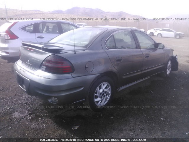 1G2NF52E64C240995 - 2004 PONTIAC GRAND AM SE1 GRAY photo 4