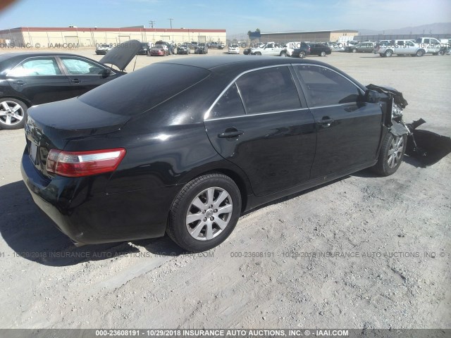 4T1BK46K08U576531 - 2008 TOYOTA CAMRY LE/XLE/SE BLACK photo 4